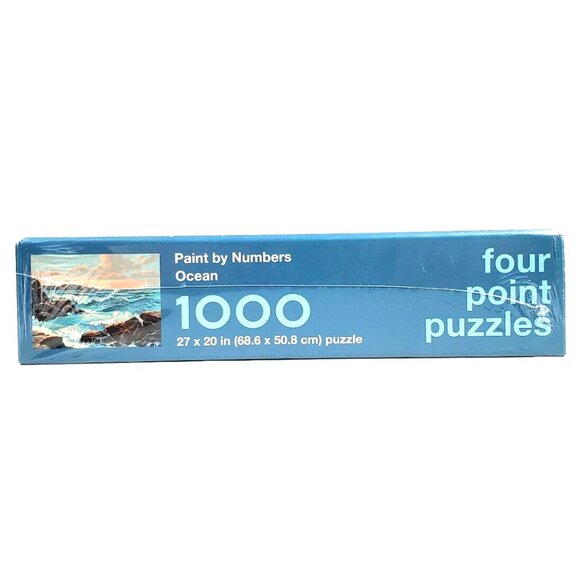 Four Points Puzzles 1000 pc Paint by Number Ocean Seascape Art Jigsaw 27x 20 - Picture 5 of 6
